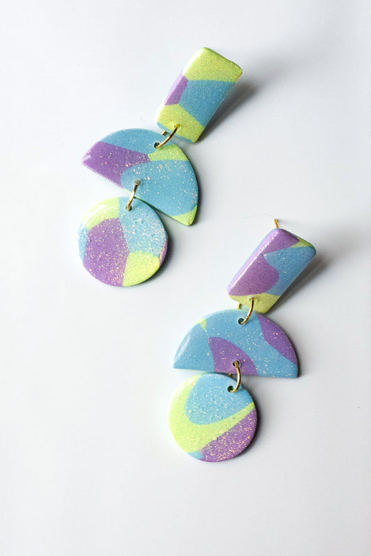 "Pastel Party" Statement Earrings